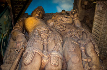 Huge sculpture of a temple