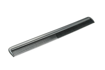 black comb with two kinds of teeth