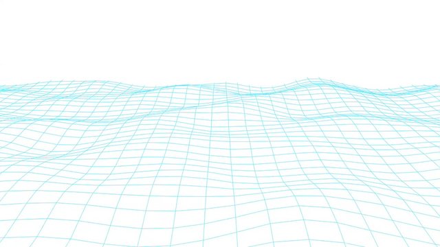 Topographic Mesh Flyover (HD)