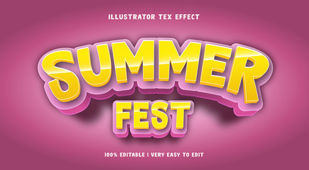 Fototapeta premium Vibrant bold 3d font style effect, editable text style