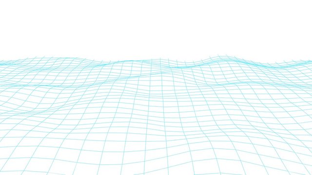 Topographic Mesh Flyover (4K)