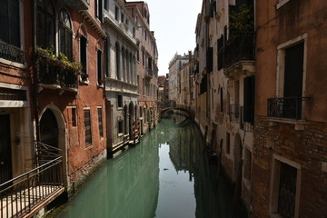 Obraz na płótnie Canvas Venice in Italy Covid-19 Coronavirus