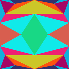 Abstract seamless colourful pattern geometric backgrounds vector design