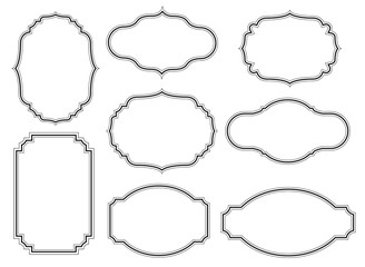 ART FRAME COLLECTION. VINTAGE SHAPE. BAROQUE GRAPHIC ELEMENTS.