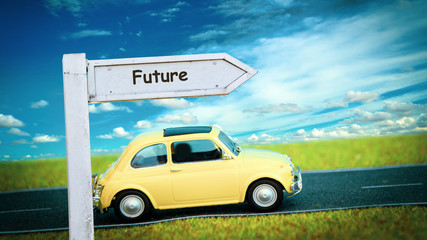 Street Sign to Future