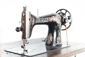 old antique sewing machine