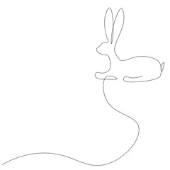 Bunny animal background, vector illustration