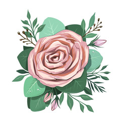 Vector Pastel Flowers