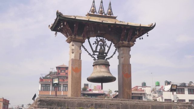 Taleju Bell In An Ancient Royal Palace In Patan Durbar Square, Lalitpur, Nepal - Closeup Shot