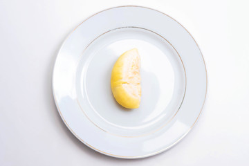 Durian, King of fruits, durian on white background.