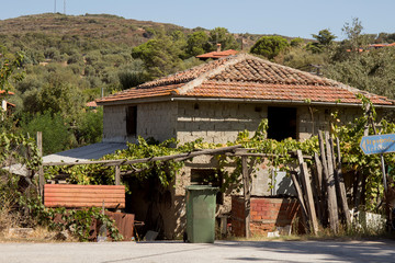 House on the street of Greece