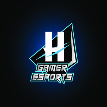 Letter H Game Logo Esport Gaming