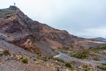 Mountainous landscape in the Alpujarra (Spain)