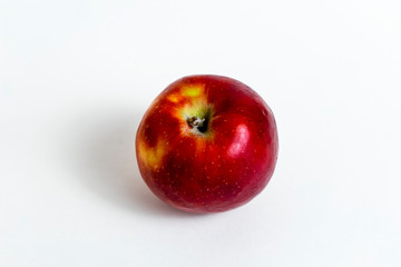 red apple on white background