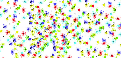 the colorful symbol on white background