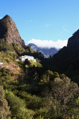 L'ile de La Réunion dans l'océan Indien, France