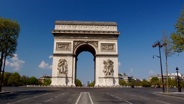 Covid-19: Arc de Triomphe streets are desolate with just few vehicles, quarantine