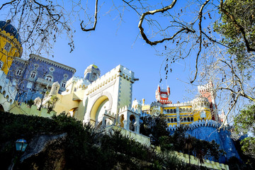 Obraz premium Pena National Palace in Sintra, Portugal Palacio Nacional da Pena
