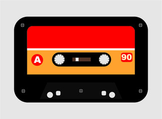 tape cassette pattern graphic design vector art