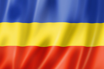 Obraz premium Khmer Krom ethnic flag, Vietnam