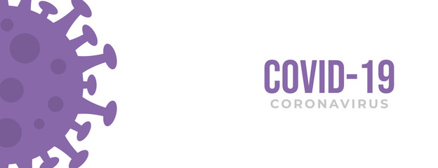 abstract flat purple corona virus background illustration design