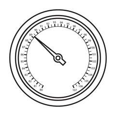 Barometer vector icon.Outline vector icon isolated on white background barometer .
