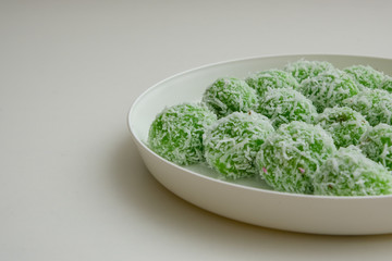 Malay traditional food Buah Melaka. Selective focus. Lighting on right