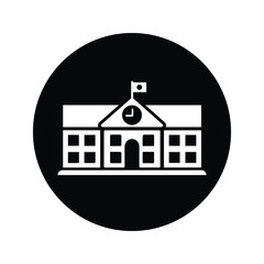 University, college, educational institution, school black icon