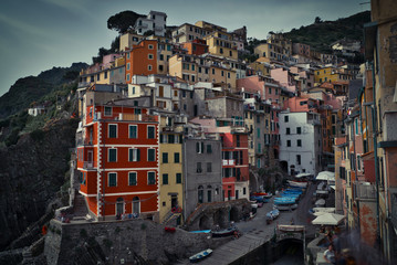Fototapeta na wymiar Riomaggiore, Cinque Terre. Italia.