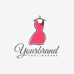 Fototapeta na wymiar Clothing & Fashion Logo design vector template.