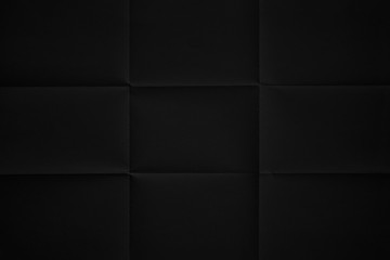 Black paper folded in nine fraction background