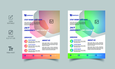 Professional quality  flyer template design