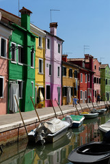 Fototapeta na wymiar Burano dans la lagune de Venise, Italie