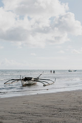 Fototapeta premium fishing boat on the beach