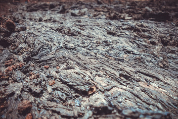 Lava flow detail on Pico do Fogo, Cape Verde