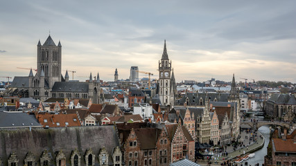 Obraz premium Nice skyline of Gent