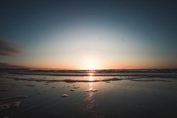 Obraz premium sunset over the baltic sea