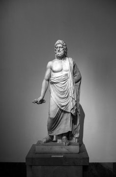 marble scultures in archeological museum in naples