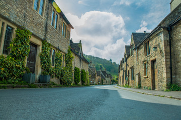 Old houses from Castle Combe village , Wiltshire, UK