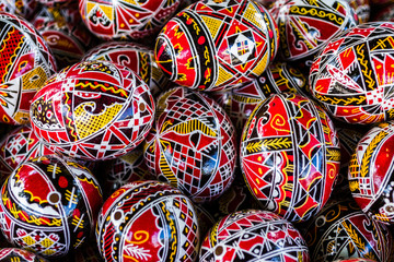 Painted easter eggs from Bucovina, Romania.