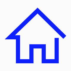 Fototapeta premium New home vector icon isolated minimal single flat linear icon for application and info-graphic. Commercial line vector icon for websites and mobile minimalistic flat design.