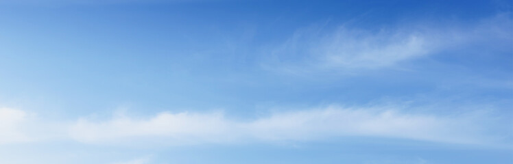 The sky is blue with clouds, beautiful by nature.