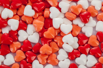 red hearts background