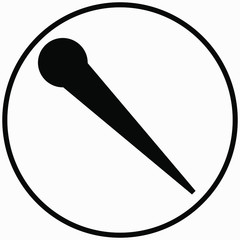 Streamlined Laser Beam isolated minimal single flat linear icon for application and info-graphic. Commercial line vector icon for websites and mobile minimalistic flat design.