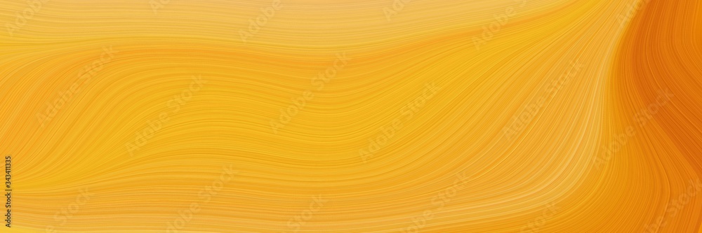 Poster elegant surreal canvas design with vivid orange, pastel orange and coffee colors. fluid curved lines with dynamic flowing waves and curves