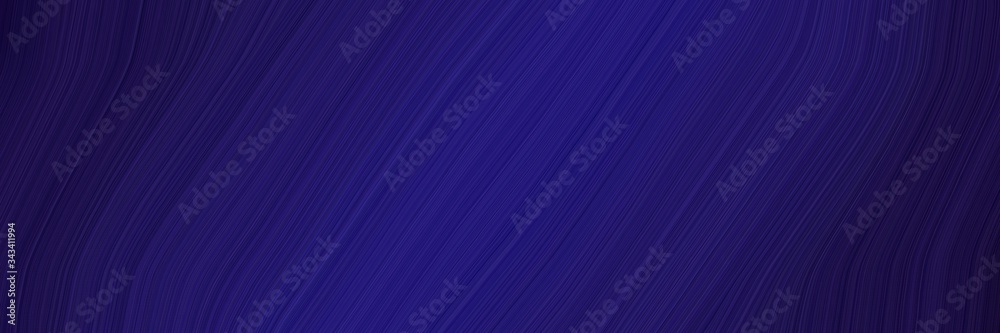 Aufkleber elegant modern canvas design with midnight blue, very dark blue and dark slate blue colors. fluid cu