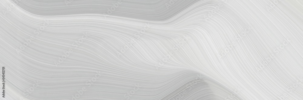 Poster elegant decorative cover with light gray, white smoke and dark gray colors. fluid curved lines with 