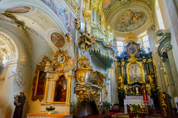 Obraz premium Catholic church of St. Andrew in Krakow. Poland. It is located in the Cracow Old Town on Grodska street, 56.