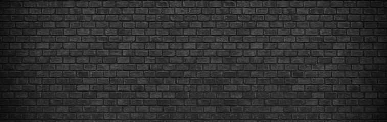 mur de briques gris noir darl, large panorama de maçonnerie, photo panoramique haute résolution