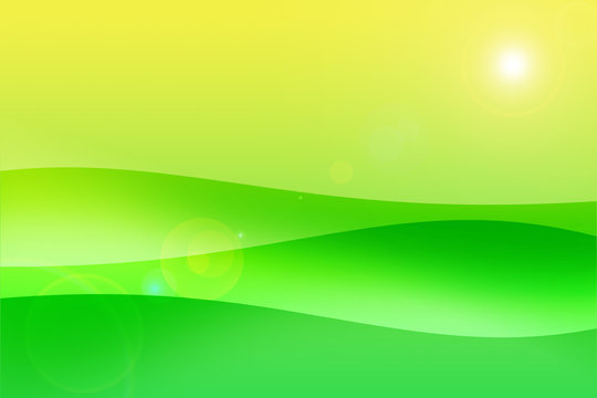 abstract green background with waves, green natural background.